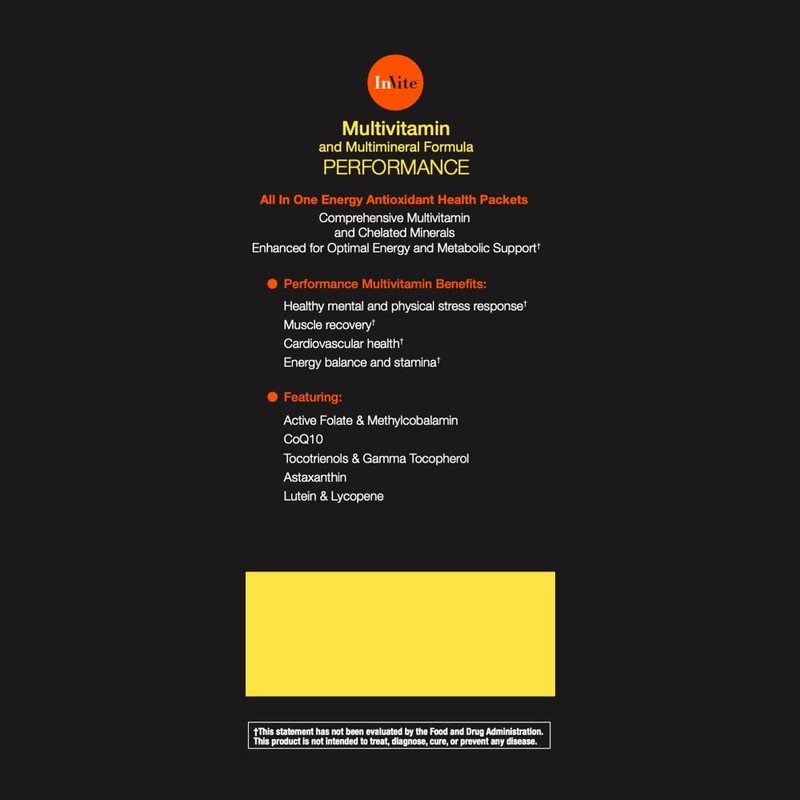 Invite Health Performance Vitamin - Comprehensive Daily Multivitamin with Enhanced