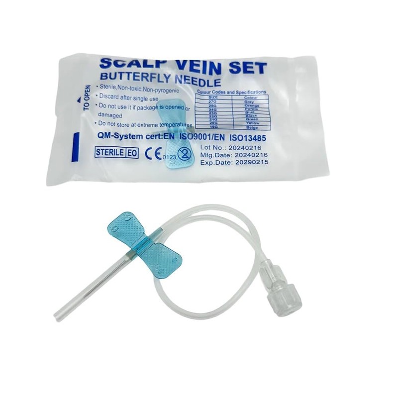 Catéter de aguja de infusión veterinaria, 50 piezas por caja,