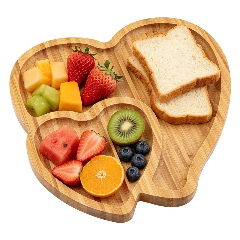 Wooden Serving Tray, Heart Charcuterie Boards for Wedding, Housewarming