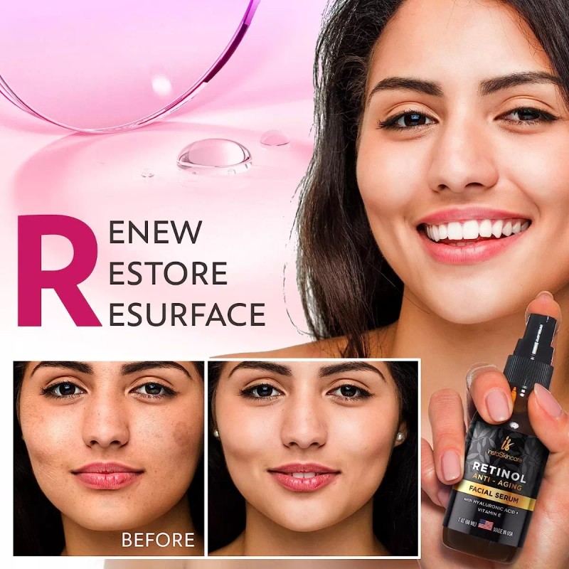 Instaskincare Suero De Retinol De Doble Tamaño Con Ácido Hia