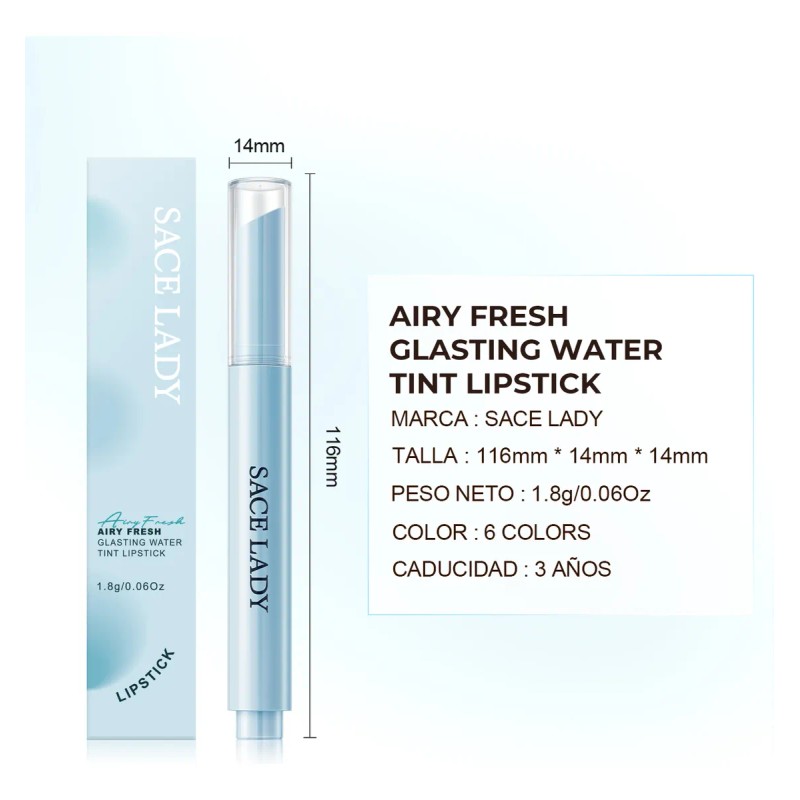 Sace Lady Labial Brillo De Prensa Lápiz Gloss Maquillaje