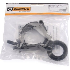 Riggatec Half Clamp – Half Coupler Black with Eyelet up to 100 kg (48-51 mm)
