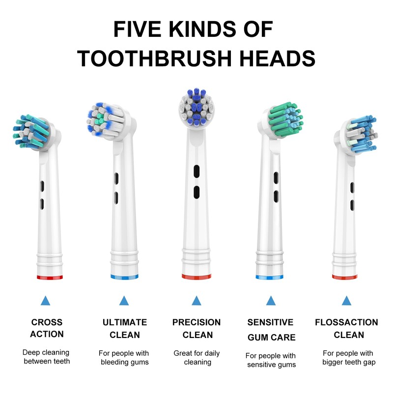 Replacement Toothbrush Heads for Oral B Braun, 10 Pcs Professional