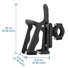 JSCARLIFE Motorcycle Cup Holder,Universal Bike Water Bottle Holder Drink Holder 1.95-2.75 inch Handlebar Bike Bottle Cage for Motorcycle, Bicycle, Stroller, Handlebar