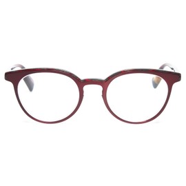 Calabria EB Low Hanging Fruit Round Reading Glasses +2.75 Red Grey Glitter Marble Women