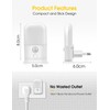 Emeritpro Night Light Socket with Motion Sensor, 5 Adjustable Brightness