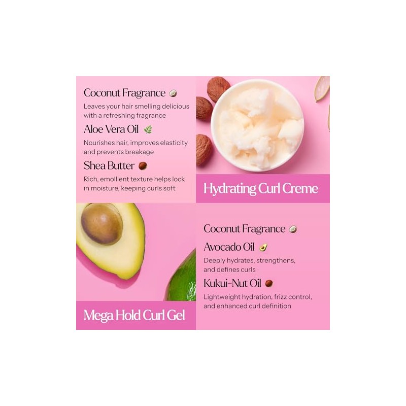 Only Curls Hydrating Curl Crème & Mega Hold Curl Gel