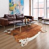 DweIke Premium Faux Cow Hide Rug Cowhide Area Rug, 6.2