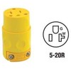 Leviton Conn Workshop 2PO 3WI Polar 20A125V, 520CV, Yellow