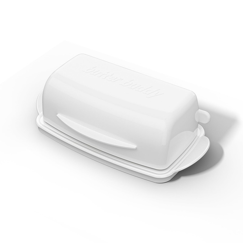 Butter Dishes with Lid for Countertop Refrigerator, Plastic Butter Dish