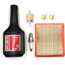 Tune UP KIT for GCV160LAO GCV170 GCV190LA GCV200LA GC190LA GC160 GC190 Lawn Mower HRR216 HRS216 HRX217 HRX217K2 EB2800I EG2800I Motor Oil Fuel Filter Spark Plug AIR Filter Replace 17211-Z8B-901