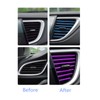 Scelet 10 pieces car colourful air conditioning air outlet decoration