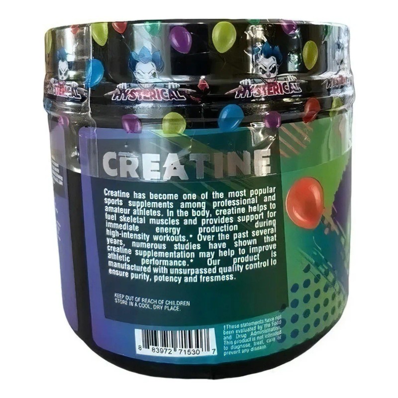 Creatina Monohidratada Hysterical 1.1 Lb 500g 100 Servicios Sabor Sin