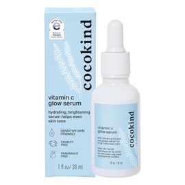Cocokind Suero de vitamina C Glow con ácido azelaico y caviar de uva marina para una piel brillante y uniforme, 1 onza líquida