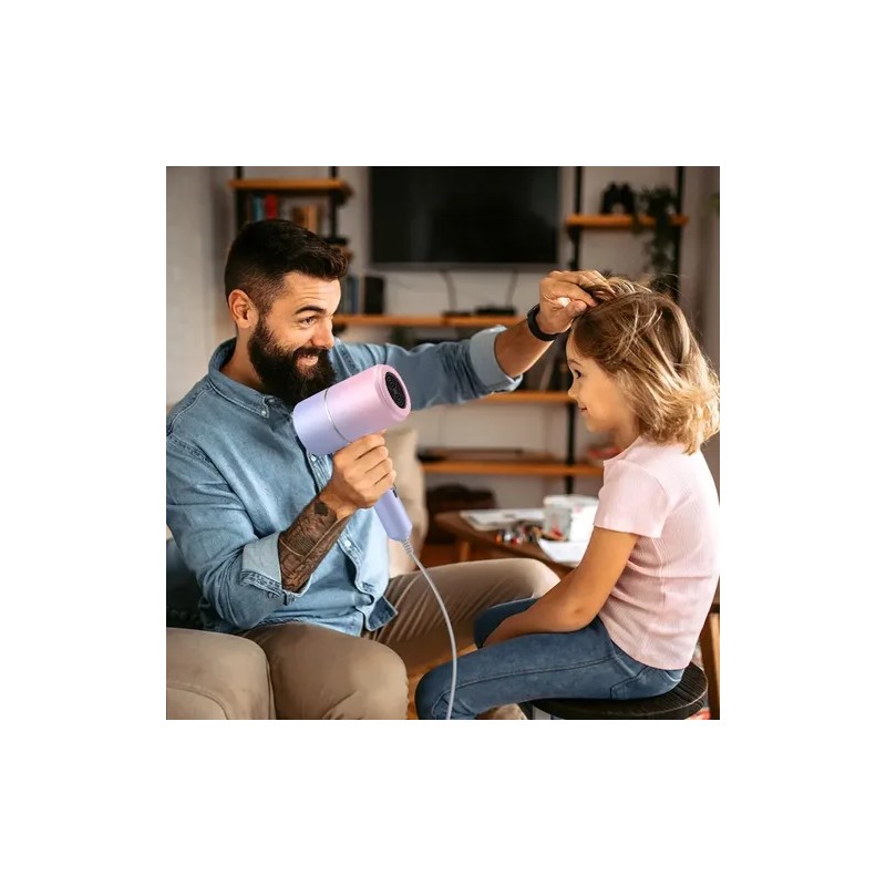Secadora Cabello Muje Profesional Plegable Rosa Portátil