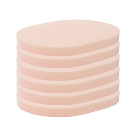 Facial Sponges, 4 Types, 0.4 inch (10 mm) Thick (Coarse), 6 Pieces, Orange [Massage, Facial Cleansing, Beauty Puff Cleansing Pack, Mask Wiping]