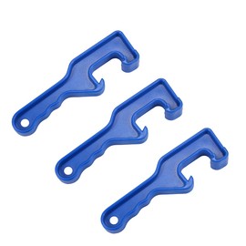 Hovico 3 Pieces 5 Gallon Plastic Bucket Lid Opener Paint Can Lid Opener Open Buckets & Pails, Lightweight, Durable (Blue)