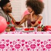 2 Pack Valentines Day Tablecloth,Valentines Day Decorations 54" x 108"