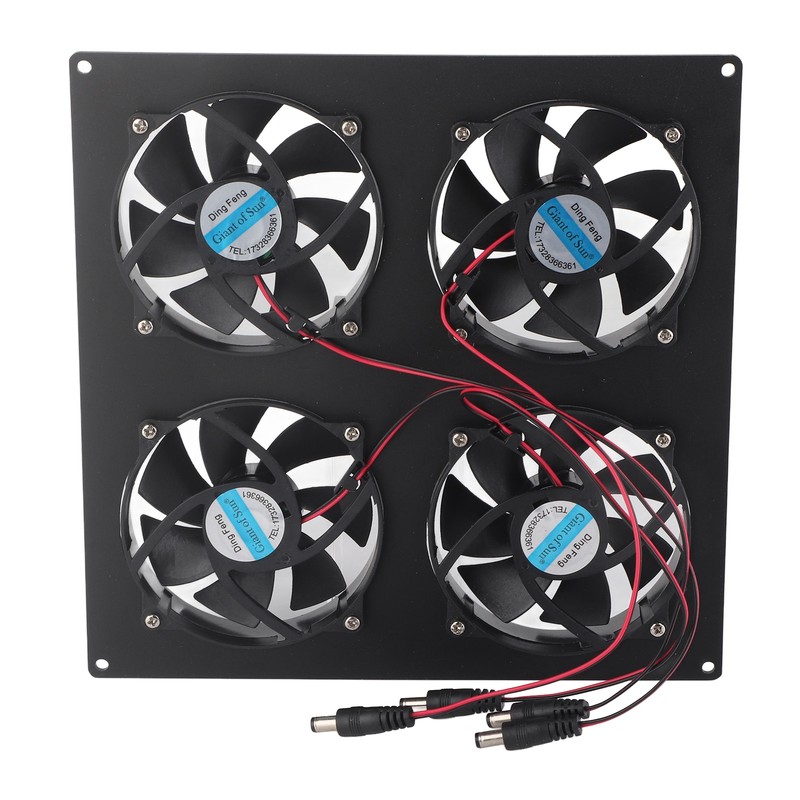 Solar Panel Fan Kit Monocrystalline Silicon Solar Panel Weatherproof 4