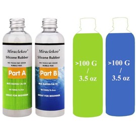 Kit de fabricación de moldes de silicona líquida de goma de silicona de platino de 15 A, silicona translúcida para fundición de moldes de resina, moldes de silicona (7 onzas)
