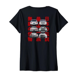 Womens Skyline Series Gt R32 R35 KPGC10 On The Back V-Neck T-Shirt