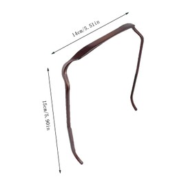 Curly Thick Hair Large Headband,4 Stück Eckiger Haarreif Hinged Headband,Sunglasses Headband, Haarreif Sonnenbrille,Stirnband Wie eine Sonnenbrille,Hair Hoop Headband für Männer Damen(2 Farben)