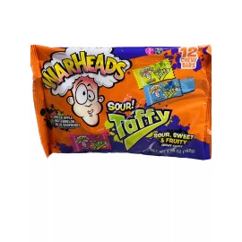 Warheads Sour Taffy Sweet Fruity Chewy Candy 3.59oz 12 Individual Bars See Below