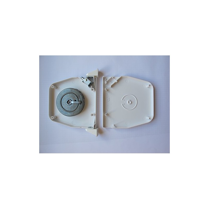 Gurtwickler Aufputz weiß ohne Gurt schwenkbar mini