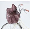 Kawadomi Seisakusho KW-541BR Bicycle, 2-tier Front Basket Cover, Brown Dot