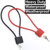 2 Pcs Steel Rope Padlocks with Keys, Heavy Duty Long