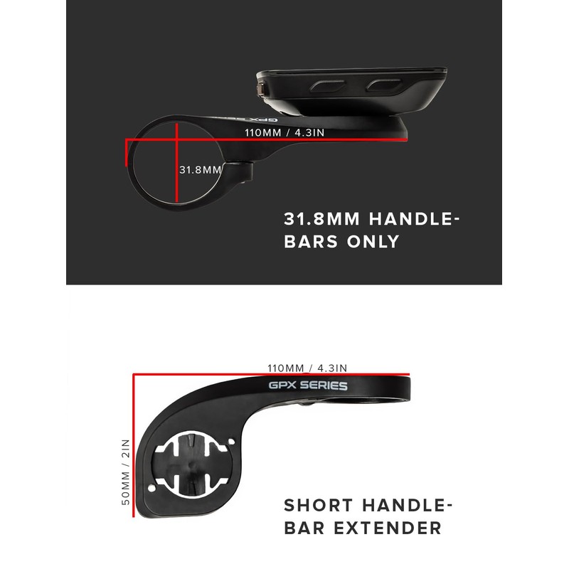 NIGHT PROVISION Bike Front Mount Short Extender Compatible with Garmin