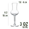 Crystal Grappa and Cordial Glasses | Set of 6 |