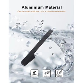 AISHEDYER 5 Pack Hat Rack for Baseball Caps, Aluminum Hat Organizer on Wall, Sturdy Space Saving Hat Holder for Hats, Bags, Coats, Towels - Easy to Install Screw-in Wall Coat Hooks (Black)