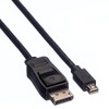 VALUE DisplayPort Kabel, DP ST - Mini DP ST, schwarz,
