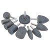 M METERXITY 10-Pack Abrasive Mounted Stone Grinding Bits, 1/4 IN(6mm)