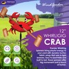 Whirligig Spinner Crab 12" – Coastal-Themed Design, Weather-Resistant Outdoor Decor,