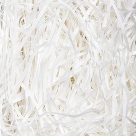 Trimming Shop 20gm White Shredded Tissue Paper for Hampers Filling: Perfect Shredded Tissue Paper for Gift Packaging Filler Box Stuffing, and Decorative Presentation