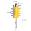 JGZUI Finger Joint Router Bit 1/2‘’ Shank, Reversible Finger Joint