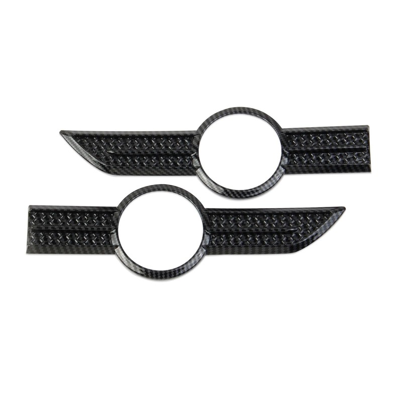Fewshaw Carbon Fiber Style Body Side Badge Emblem Frame Trim