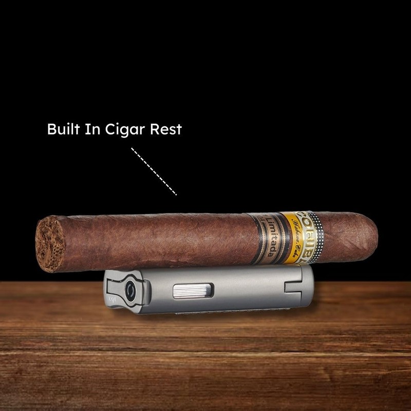 Visol Tiger Double Flame Butane Torch Refillable Gas Lighter (Shipped