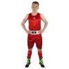 FIRE SPORTS Uniforme Oficial Rojo Box Olímpico Varonil (Rojo, Chico)
