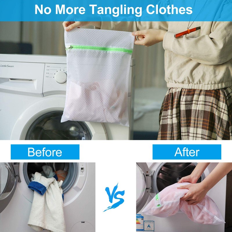 Gogooda Laundry Bags Washing Machine Bags (Diomond Mesh(6 PCS))