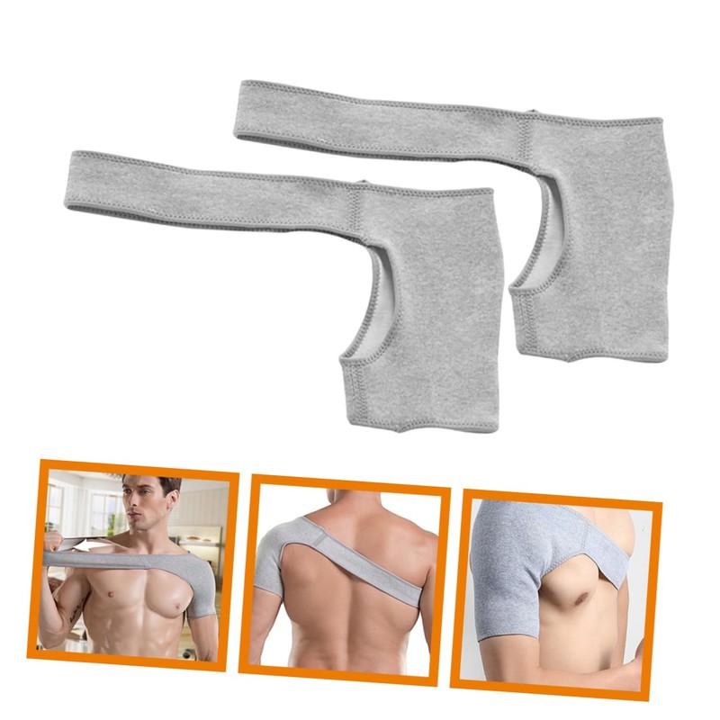 Baluue 2pc Adjustable Shoulder Support Brace for Gym Fitness Protector