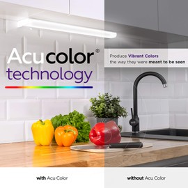 Hardwired LED Under Cabinet Lighting - 8 Watt, Dimmable, CRI>90, 5000K (Day Light), Wide Body, Long Lasting Metal Base with Frost Lens, 12" Inch