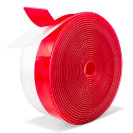 Wide Silicone Weather Stripping, 3 inch (W) x 20 Ft (L) Door Draft Stopper, Silicone Seal Strip for Doors Windows and Shower Glass Gap, Clear