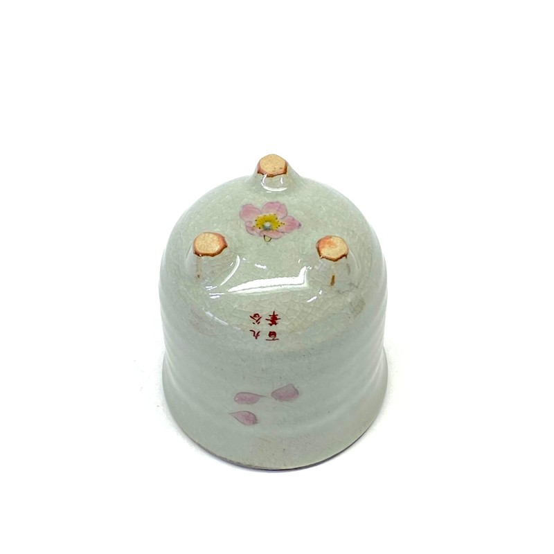 九谷 三つ足湯呑 ソメイヨシノ 裏絵 陶器 180ml 単品