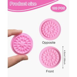 TPZORJX 100 pcs Kleber Dosierer Wimpern - Einweg Wimpernkleber Behälter, Wimpernkleber Halter aus Kunststoff Einweg-Klebeschale für falsche Wimpern Palettenständer für Wimpernverlängerung