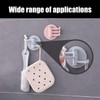 1 Piece Shower Head Bracket and 2 Pieces Plastic Hooks,