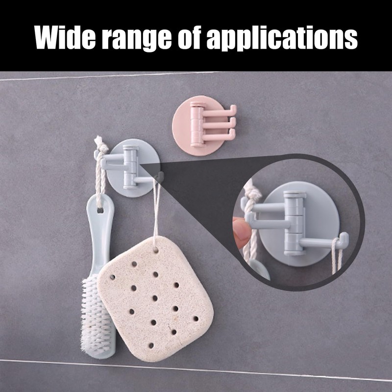 1 Piece Shower Head Bracket and 2 Pieces Plastic Hooks,