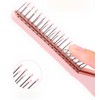 Pink Foldable Hair Comb - Compact Travel Brush for Purses